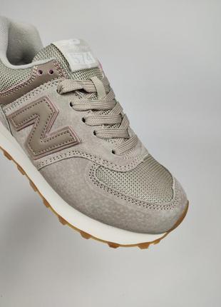 Кроссовки new balance 574 beige pink9 фото