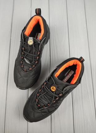 Кроссовки меррелл термо merrell ice cap moc thermo black orange3 фото