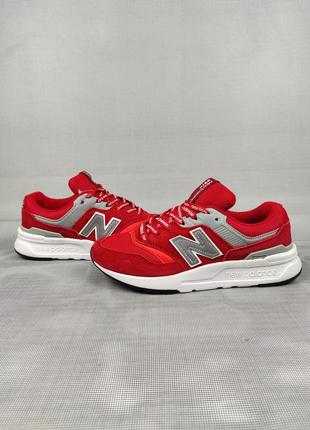 Кроссовки женские подростковые new balance 997h red&silver 37-417 фото