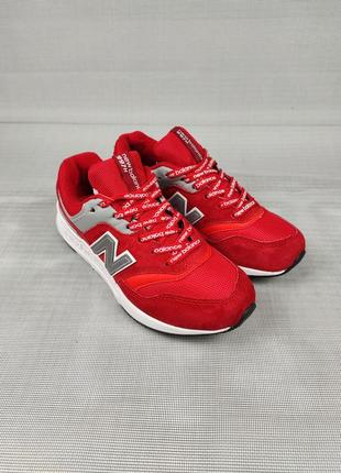 Кроссовки женские подростковые new balance 997h red&silver 37-415 фото