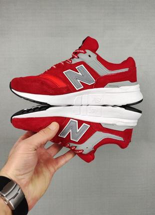 Кроссовки женские подростковые new balance 997h red&silver 37-4110 фото