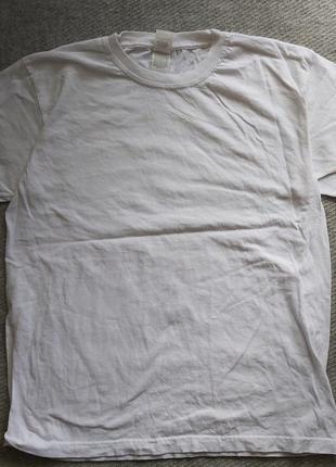 Белая базовая футболка 12-13 лет