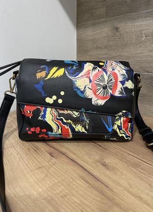 Кожаная сумка бренд desigual lacroix