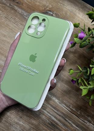 Чохол на iphone 13 pro max про макс квадратні борти на айфон silicone case full camera на apple1 фото