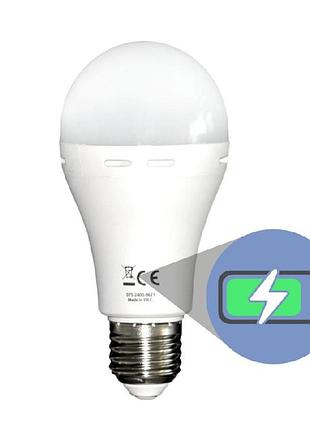Світлодіодна лампа e27 smartcharge ac15w з вбудованим акумулятором