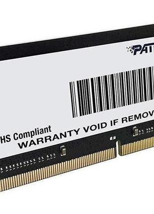 Пам'ять оперативна для ноутбука ddr4 patriot sl 16 gb 2666mhz cl19 1x8 sodimm psd416g26662s