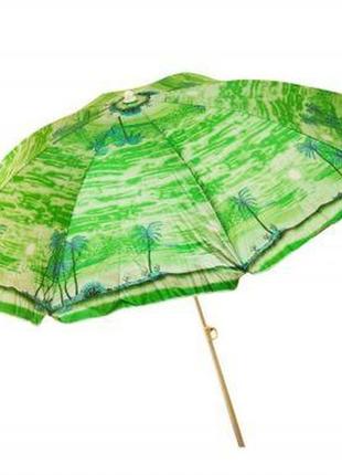 Зонт пляжный "пальмы" (зеленый)