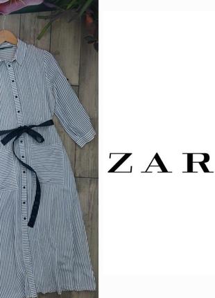 Длинное платье от бренда zara