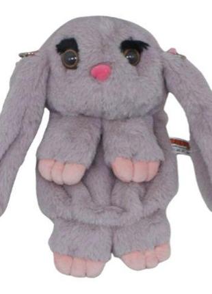 Мягкая игрушка-рюкзак "кролик" (сиреневый)