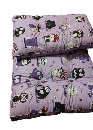 Детский матрас 60×140 в кроватку, ватный