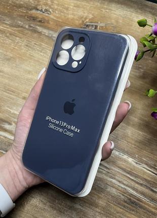 Чохол на iphone 13 pro max про макс квадратні борти на айфон silicone case full camera на apple1 фото