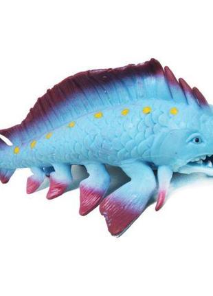 Резиновая рыба синяя антистресс
