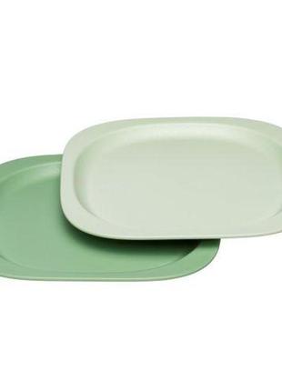 Тарелочка для кормления "зеленая серия", мятная