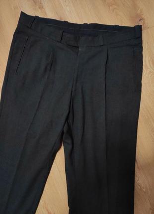 Брюки брюки мужские темно серые длинные классические со стрелками широкие man, размер xxl