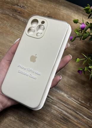 Чохол на iphone 13 pro max про макс квадратні борти на айфон silicone case full camera на apple1 фото