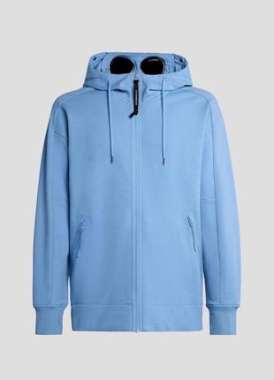 Zip hoodie stone island blue