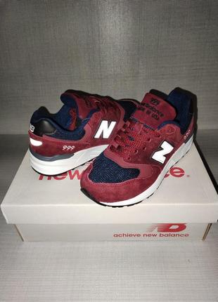 Кросівки жіночі підліткові new balance 999 wine&blue 37-414 фото