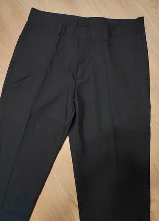 Штани брюки чоловічі чорні класичні зі стрілками широкі man, розмір м