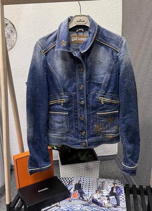 Оригинальная итальянская джинсовка, куртка john galliano