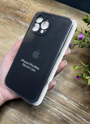 Чохол на iphone 13 pro max про макс квадратні борти на айфон silicone case full camera на apple1 фото