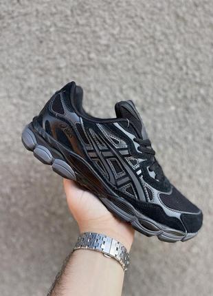 Asics gel black grey 411 фото