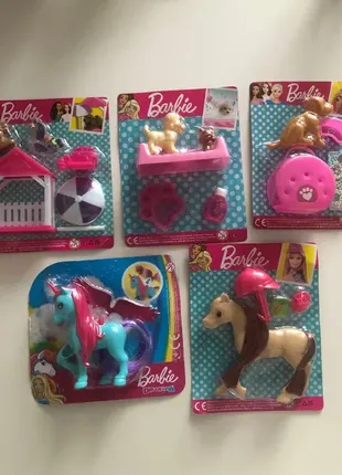Нові набори barbie з цуценятами та кониками