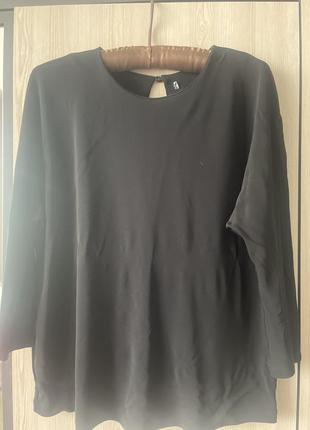 Блуза насыщенного черного цвета