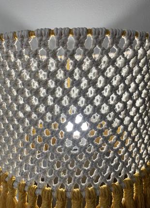 Абажур макраме светильник торшер