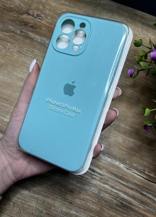 Чохол на iphone 13 pro max про макс квадратні борти на айфон silicone case full camera на apple1 фото