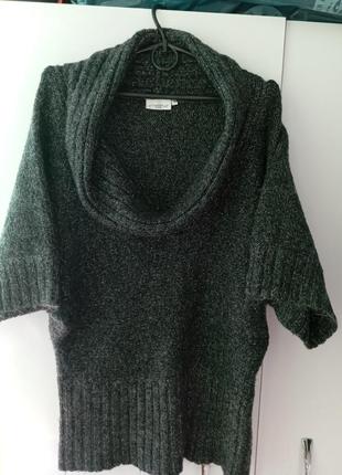 Теплый свитер женский меланжевый