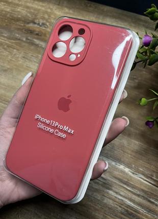 Чохол на iphone 13 pro max про макс квадратні борти на айфон silicone case full camera на apple