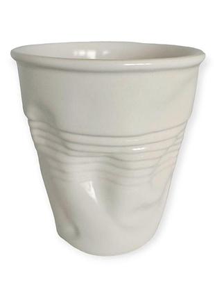 Стакан м'ятий, білий, h-6.5 см, 100 мл