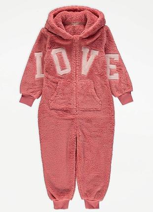 Теплий пухнастий комбінезон кігурумі піжама george 6-14 років.