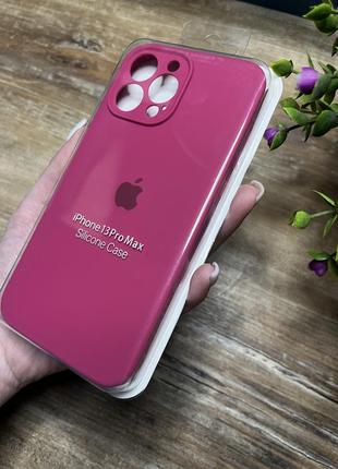 Чохол на iphone 13 pro max про макс квадратні борти на айфон silicone case full camera на apple1 фото