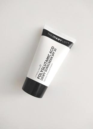 Сонцезахисний крем з поліглутаміновою кислотою dewy sunscreen spf 30