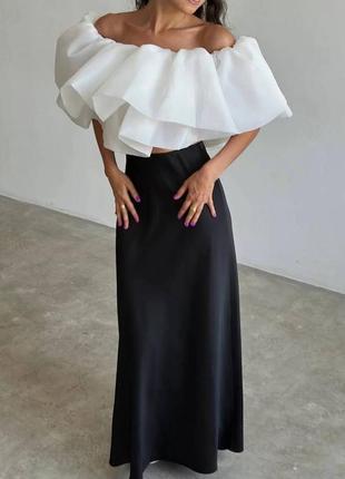 Жіноча атласна спідниця максі у білизняному стилі, пряма довга юбка, як шовкова, комбінація, однотонна, без принту, чорна, синя, коричнева, біла