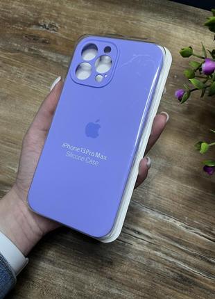 Чохол на iphone 13 pro max про макс квадратні борти на айфон silicone case full camera на apple