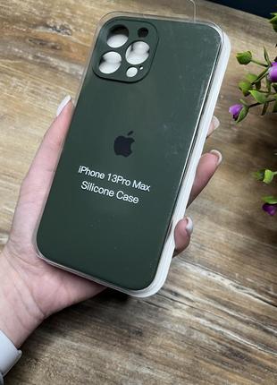 Чохол на iphone 13 pro max про макс квадратні борти на айфон silicone case full camera на apple