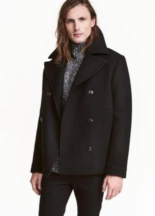 Чоловічий жакет, укорочене пальто, бушлат, h&m, m