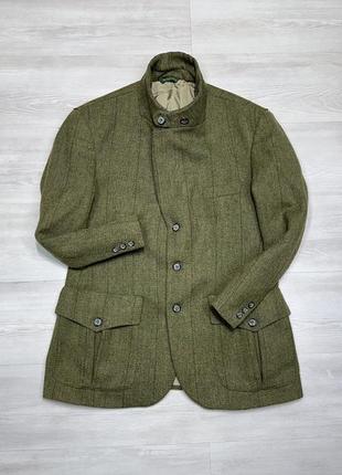 Фирмоый шерстяной мужской охотничий пиджак жакет hucklecote burberry