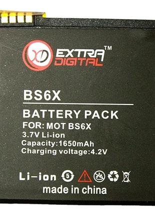 Аккумулятор для motorola bs6x 1650 mah - dv00dv6134 – extradigital