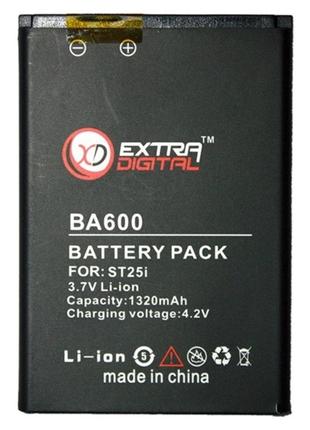 Аккумулятор для sony ericsson ba600 1320 mah - bms6344 – extradigital
