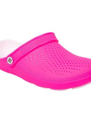 Женские сабо кроксы летние тм calypso р. 36-41 малиновые