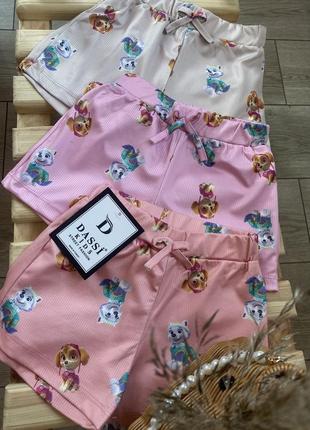 Шорти дитячі, на дівчинку 3-4-5-6-7-8 років