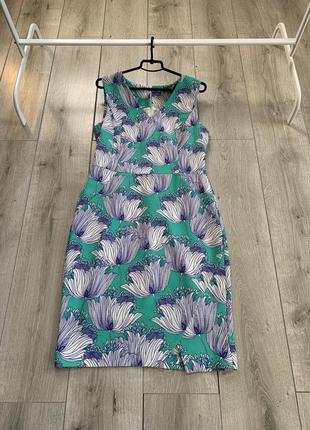 Нова сукня плаття в квіти міді розмір s m з біркою