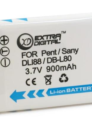 Аккумулятор для sanyo db-l80, li-ion, 900 mah (bds2638) – extradigital