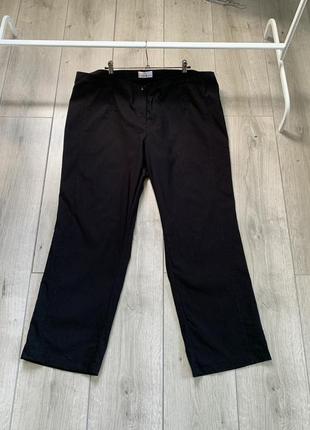 Роскошные брюки брюки брючины черного цвета батал большого размера 58 60