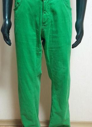 Шикарный джинсы зелёного цвета hugo boss stretch regular fit, оригинал, молниеносная отправка