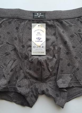 Трусы боксеры мужские с узором хлопок с бамбуком vericoh премиум качество набор из 2 шт.