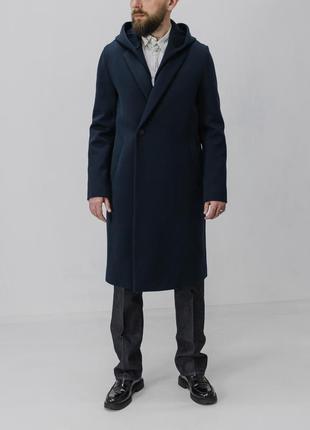 Пальто emporio armani зі зйомним капюшоном
